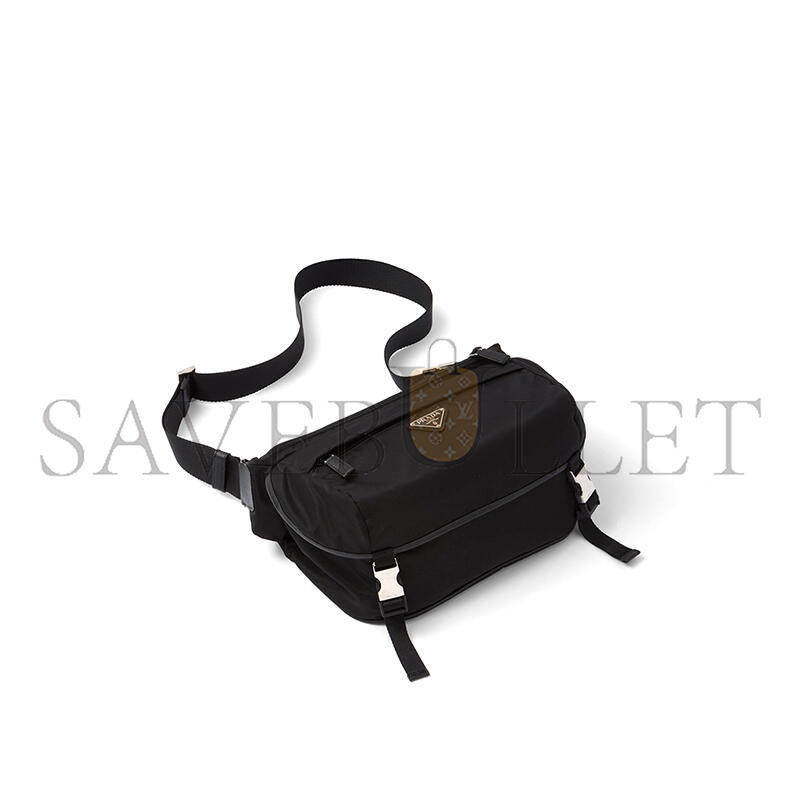 Pra*a re-nylon and saffiano leather shoulder bags 2vh994 (27*15.5*14cm)